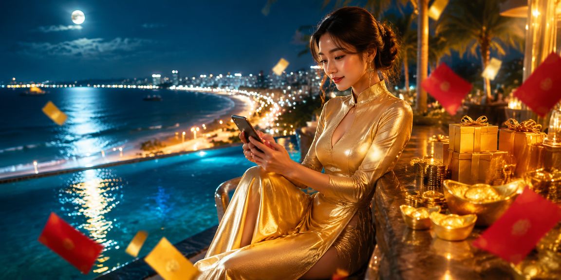 Phong cảnh lễ hội bao lì xì tại Vũng Tàu